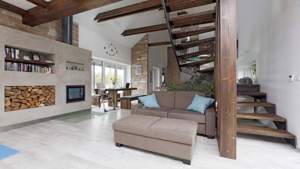 Das Haus von Gebas atelier überzeugt optisch durch seine elegante Architektur.