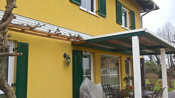 Die Rekonstruktion von der Fassade eines Familienhauses beim Bodensee - Mix Toscana 774