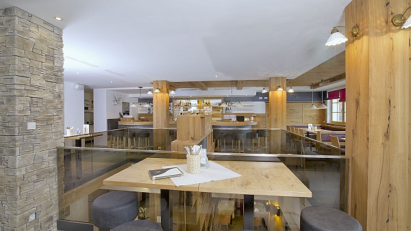 Verblender im Wellness und in dem Restaurant in Alpen