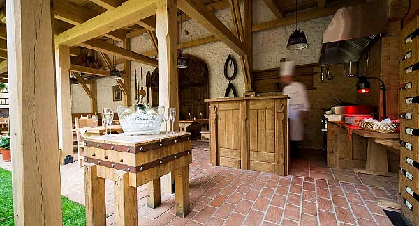 Pflaster im Restaurant